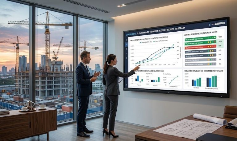 ¿Qué software financiero de construcción integra presupuestos y flujo de caja?